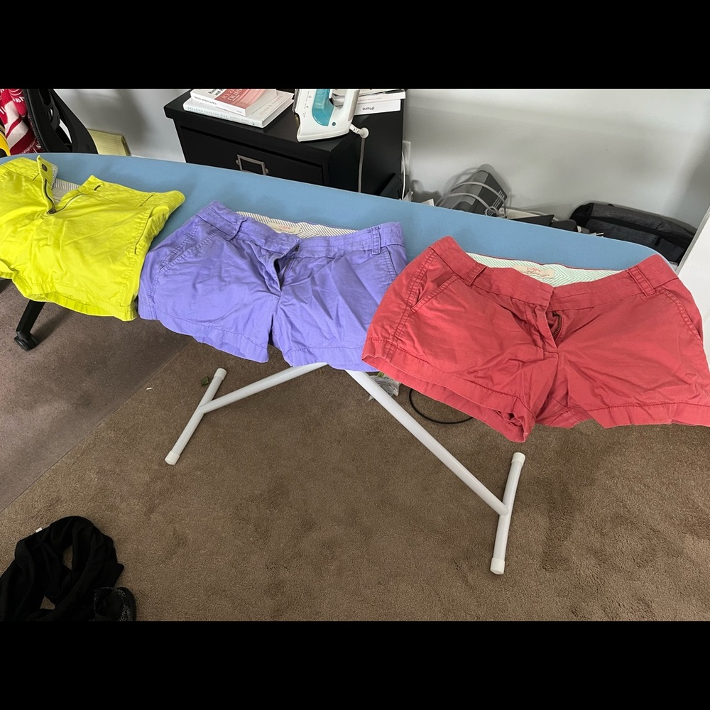 3 pairs J. Crew chino shorts